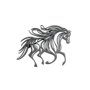 Spilla di moda cavallo in corsa 38 x 43,5 mm Acciaio inossidabile Motivo animale elegante Fissaggio resistente Accessorio stiloso 2