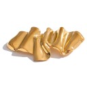 Spilla in metallo astratta geometria gioiello alla moda design metallico lucido accessorio per abbigliamento bavero cappotto zaino 3