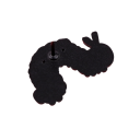 Spilla pin Eat the rich con forma di bruchetto circa 3,1 x 2,1 cm distintivo metallico colorato per zaino abbigliamento borsa accessorio divertente 2