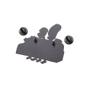 Spilla Simpsonovi skeleton famiglia sul divano circa 13 x 5,3 cm smaltato metallo distintivo colorato per zaino giacca accessorio 2