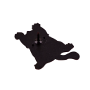 Spilla smaltata a forma di gatto con motivo carino circa 2,5 × 3,4 cm spilla in metallo bianco marrone arancione distintivo animale per zaino revers abbigliamento 2