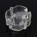 Spina di sicurezza per prese 10 pz Copertura trasparente che protegge i bambini da scosse elettriche Plastica ABS Dimensioni 3,8 x 3,8 x 1,8 cm 4
