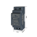 Spínaný napájecí zdroj na DIN lištu AC 100–240V DC 12V 2,5A 30W Kompaktný priemyselný zdroj pre rozvádzače Automatizácia 3,5x9x5,5 cm 2