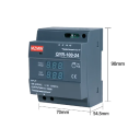 Spínaný napájecí zdroj na DIN lištu AC 100–240V DC 24V 4,16A 100W Kompaktní zdroj pro průmyslové použití 7 x 9 x 5,5 cm 2