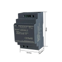 Spínaný tápegység DIN sínre AC 100-240V DC 12V 5A 60W Kompakt tápegység 5,3x9x5,5 cm Ipari tápegység 2