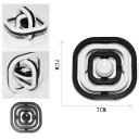 Spinner fidget antiestrés cuadrado 7 cm elemento mecánico giratorio para liberar estrés y apoyar la concentración 7
