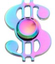 Spinner fidget metallico arcobaleno E48 1