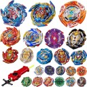 Spinning Top for Children's Battles Metal and Plastic Construction Diameter 5.5 cm Distinct Rim with Detailed Relief A Toy for Competing 37