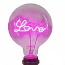 Σπιράλ LED λάμπα με νήμα G125 E27 Σχήμα επιγραφής Love 4 W 220 V 12,5 x 17,5 cm Αλουμινένιο σπείρωμα και γυάλινη κάλυψη Για λάμπες και φωτιστικά 2