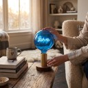 Spiral LED pære G125 E27 Tråd i form af teksten Love 4 W 220 V 12,5 x 17,5 cm Glasdæksel og aluminiumsbase til lamper og belysning 7