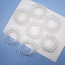 Spiral Plastic Hair Ties - 10 pcs 2