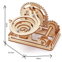 Spiral Wooden 3D Puzzle DIY Model Kit for Adults and Teenagers Creative Assembly Relaxing Craft Decorative Toy 3