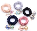 Spirale à cheveux avec pendentifs 1