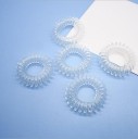 Spiralformede plastik hårbånd - 10 stk. 5