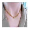 Spirituele set ketting armband van roestvrij staal Dames sieraden voor vrouwen en meisjes Hypoallergene accessoires met blijvende glans motief 2