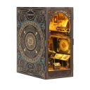 Σπίτι για κούκλες 11 x 18.5 x 23 εκ. DIY 3D ξύλινο κιτ κατασκευής με LED φως και έπιπλα Μινιατούρα σπίτι Χειροκίνητη συναρμολόγηση Διακόσμηση 1