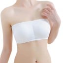 Spitzen-Bralette ohne Träger für Frauen in weißer Farbe Einheitsgröße für Brustumfang 56 bis 90 cm Aus Nylon und Spitze 6