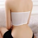 Spitzen-Bralette ohne Träger für Frauen in weißer Farbe Einheitsgröße für Brustumfang 56 bis 90 cm Aus Nylon und Spitze 7
