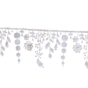 Spitzenband mit Blumenfransen 10 cm x 91 cm Polyester Dekorationsspitze zum Verzieren von Kleidern, Bekleidung, Accessoires und kreativen 2