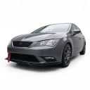 Splitter für den vorderen Stoßfänger 3-teilig, vorderer Spoiler und Lippe aus ABS-Kunststoff in glänzendem Schwarz für Seat Leon MK3 5F 2012–2016 2