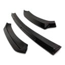 Splitter pentru bara de protecție față 3 piese spoiler față și lipă de bara de protecție din plastic ABS negru lucios pentru Seat Leon MK3 5F 1