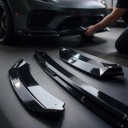 Splitter pentru bara de protecție spoiler lip sub bara de protecție set de 3 piese din plastic ABS negru lucios pentru Leon MK3.5 2017–2019 tuning 5