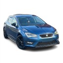 Splitter předního nárazníku spoiler lip pod nárazník 3dílná sada ABS plast lesklá černá pro Leon MK3.5 2017–2019 tuning a ochrana nárazníku 6