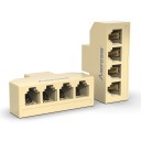 Splitter til telefonkabel RJ11 1-4 porte 2