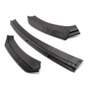 Splitter voorbumper 3-delige lip spoiler, ABS kunststof, koolstoflook, voor tuning van de voorzijde van de auto MK3.5 2017–2019 1