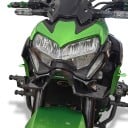 Spoiler aerodinamic frontal Kawasaki Z900 2020-2022 Winglety sub far cu suport metalic Fibra de carbon Negru Accesoriu pentru motocicletă 5