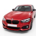 Spoiler avant de pare-chocs en trois parties et diffuseur en plastique ABS noir brillant pour BMW Série 1 F20 F21 M-Pack Facelift 2015–2019 4