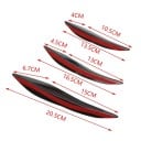 Spoiler de difusor de carrocería juego 6 unidades negro brillante decoración universal parachoques delantero tuning automóvil molduras protectoras 3