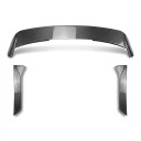 Spoiler de fenêtre arrière, aileron supérieur et spoilers latéraux, couverture de toit arrière, plastique ABS, aspect carbone, pour Seat Leon Mk3 5F 1