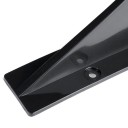 Spoiler de parachoques trasero 4 unidades tapas protectoras de difusor 15 x 3 cm y 5 x 9 cm accesorio universal de plástico negro para automóvil 3