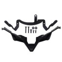 Spoiler dianteiro da carenagem para Kawasaki Z900 ZR900 2020–2024 Asa aerodinâmica em plástico ABS Preto fosco proteção contra pedras 3