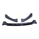 Spoiler dianteiro do para-choques em três peças e difusor em plástico ABS preto brilhante para BMW série 1 F20 F21 M-Pack Facelift 2015–2019 3