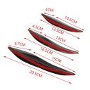 Spoiler difusore carrozzeria set 6 pezzi nero lucido decorazione paraurti anteriore tuning auto protezione 3