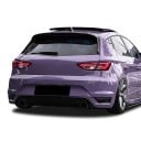 Spoiler för bakrutan övre och sidokit, bakre takskydd, ABS plast, blank svart, för Seat Leon Mk3 5F FR 5-dörrars 2013–2019 2