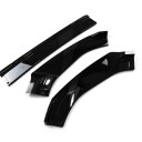 Spoiler för framstötfångare lip splitter 3-delad ABS+PC med UV-lack glänsande svart för VW Golf 7 och 7.5 GTI GTD GTE R R-Line 2013–2020 7