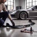Spoiler inferior frontal al barei de protecție, splitter lip 3 piese cu difuzor din plastic ABS lucios negru pentru BMW seria 3 G20 G21 G28 2019–2022 4