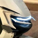 Spoiler lateral aerodinámico de colores universal para motocicleta 1 par decoración de tuning de carenado frontal 5