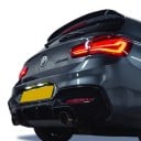 Spoiler posterior pentru acoperiș cu bandă adezivă 121 cm din plastic ABS lucios negru pentru BMW F20 F21 hatchback 2011–2019 M135i M140i 120i 8