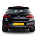 Spoiler posteriore del tetto con nastro adesivo 121 cm plastica ABS lucida nera per BMW F20 F21 hatchback 2011–2019 M135i M140i 120i 4
