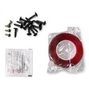 Spoiler sub bara față lip splitter 3 piese ABS+PC cu lac UV lucios negru pentru VW Golf 7 și 7.5 GTI GTD GTE R R-Line 2013–2020 4