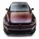 Spoiler sub bara față lip splitter 3 piese ABS+PC cu lac UV lucios negru pentru VW Golf 7 și 7.5 GTI GTD GTE R R-Line 2013–2020 8