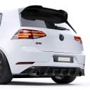 Spoiler traseiro para a quinta porta com montagem por fita adesiva em plástico ABS brilhante preto para Golf 7 MK7 GTI GTD R R-Line 2013–2020 2