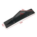Spoiler tylnego zderzaka 4 sztuki ochronne osłony dyfuzora 15 x 3 cm i 5 x 9 cm plastikowe czarne uniwersalne akcesoria samochodowe 4