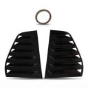 Spoilers des vitres latérales arrière paire gauche et droite, stores à 6 lamelles, plastique ABS, noir brillant, pour VW Golf 6 MK6 hatchback 1