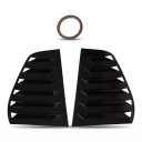 Spoilery zadných bočných oken pár ľavý a pravý, žalúzie so 6 lamelami, ABS plast, lesklá čierna, pre VW Golf 6 MK6 hatchback 2008–2013 1