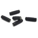 Spojka jack 3,5 mm samice na samici pro prodloužení kabelu sluchátek a propojení audio kabelů Zdířky na obou koncích Černá 3